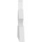 Ekena Millwork Richland Architectural Grade PVC Gable Bracket, 108"W x 18"H x 2"D x 6"F, 4/12 Pitch GBP108X18X0206RIC00 - alternate 3